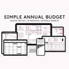 Simple Annual Budget Tracker